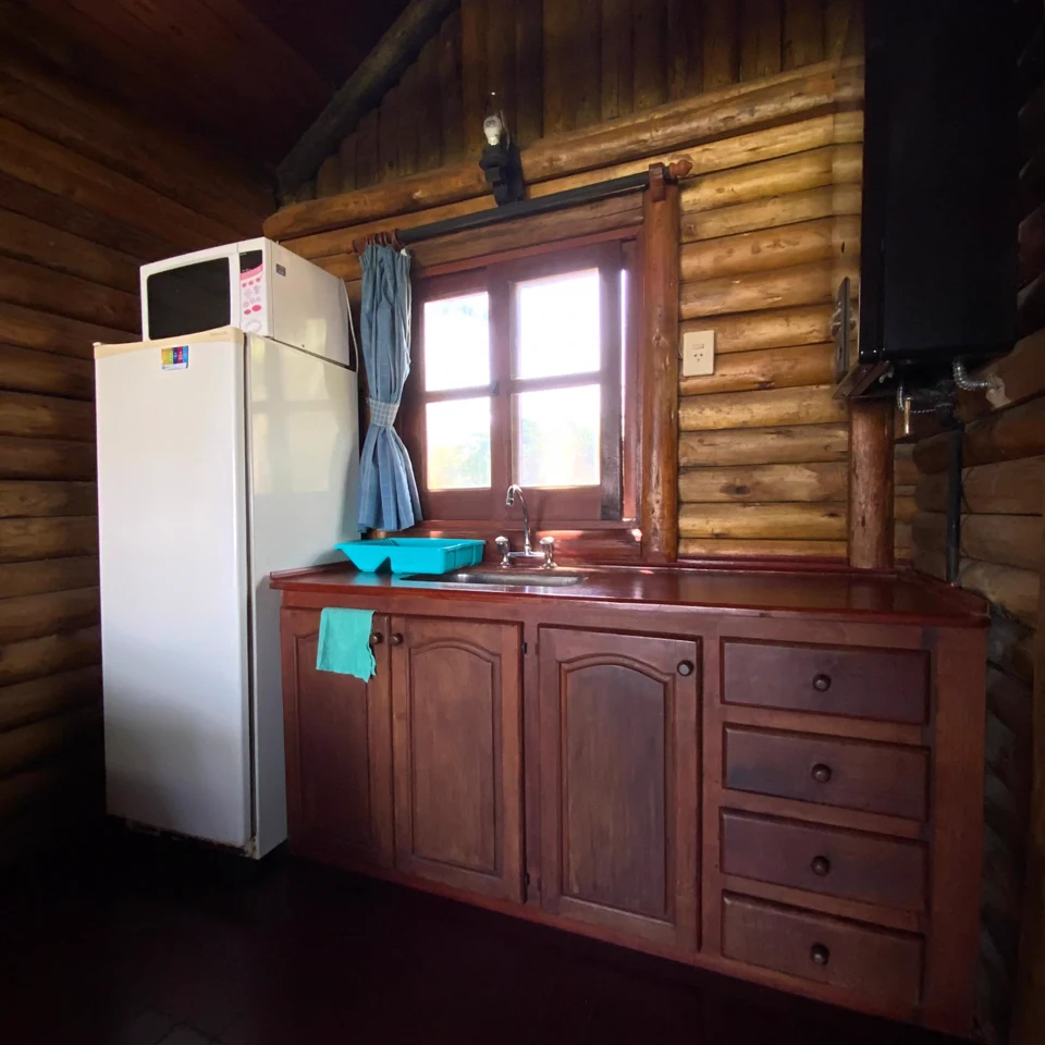 Cocina de la cabaña para 5 personas