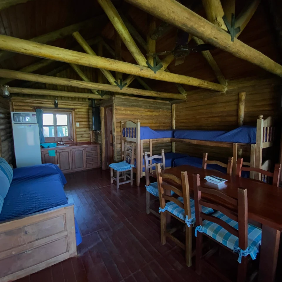 Cuchetas de la cabaña para 5 personas